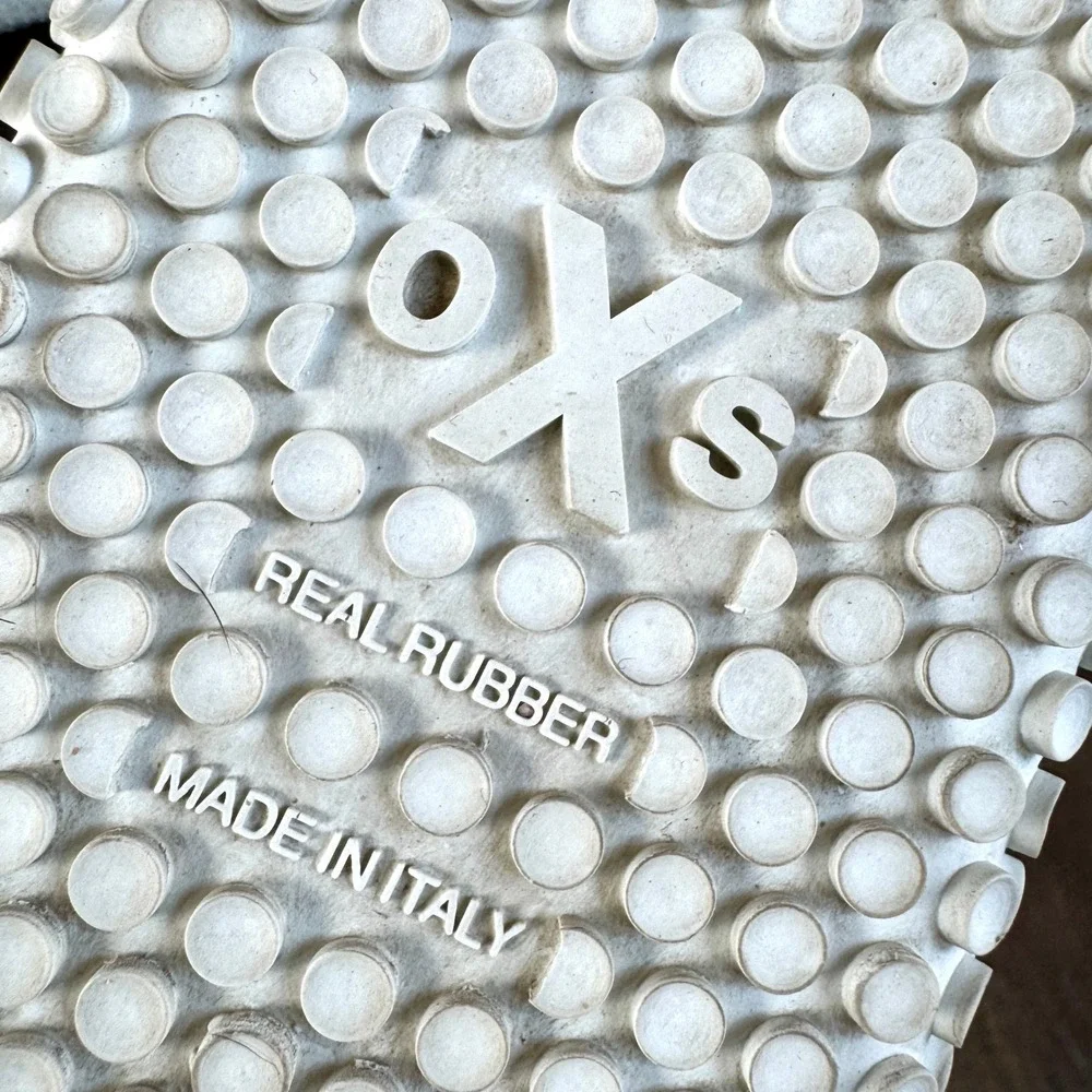 OXS‎ Womens Woobie High Top Leather Sneakers 7 White Made in Italy Streetwear